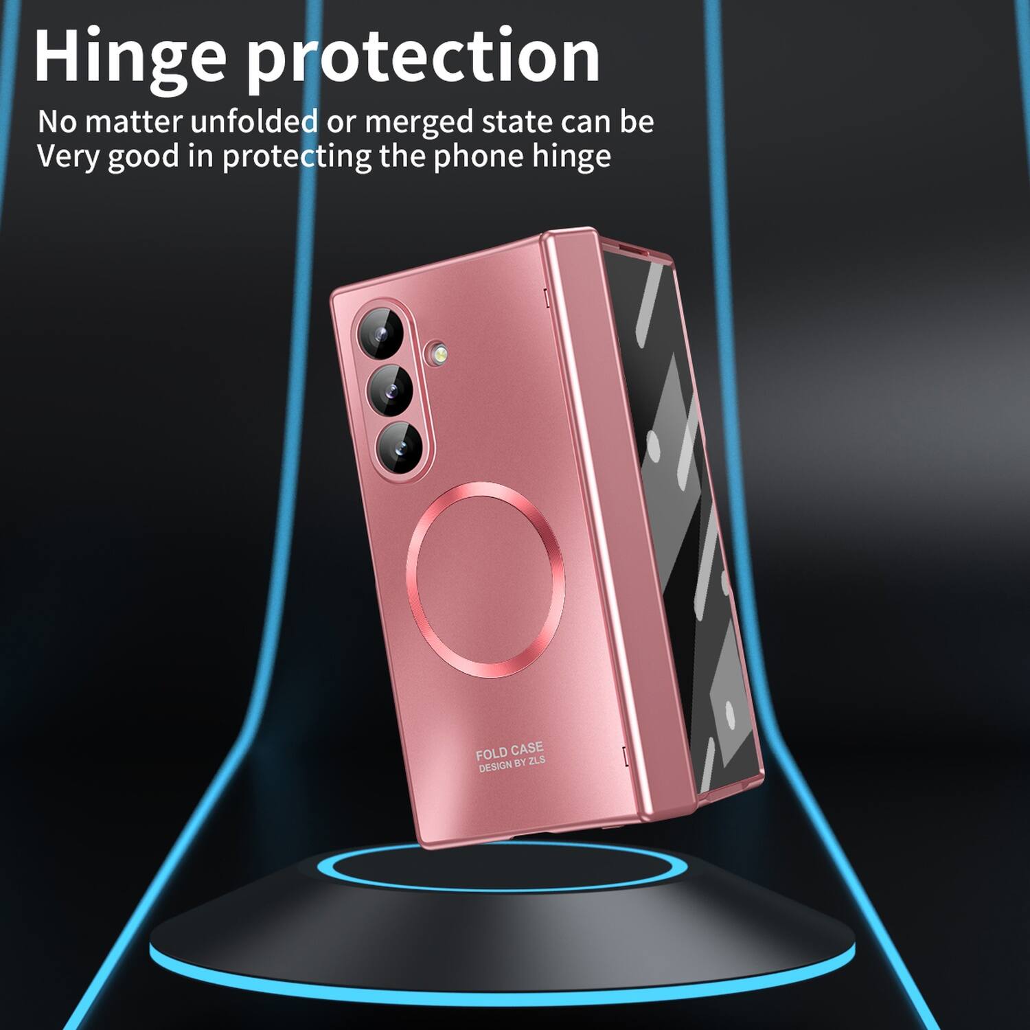 Hinge protection  
No matter unfolded or merged state can be  
Very good in protecting the phone hinge  

FOLD CASE BY 2L$ DESIGN