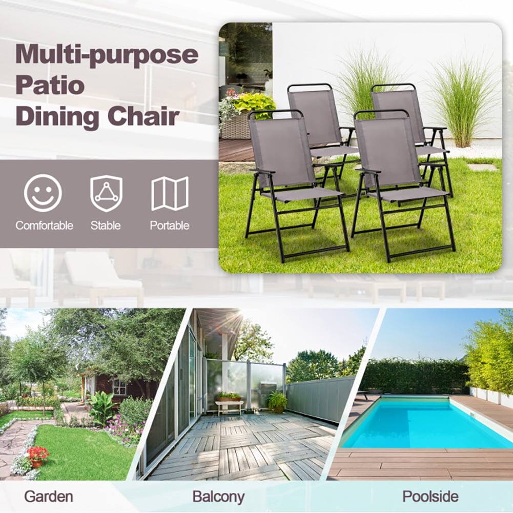 Multi-purpose Patio Dining Chair

Comfortable  
Stable  
Portable  

Garden  
Balcony  
Poolside
