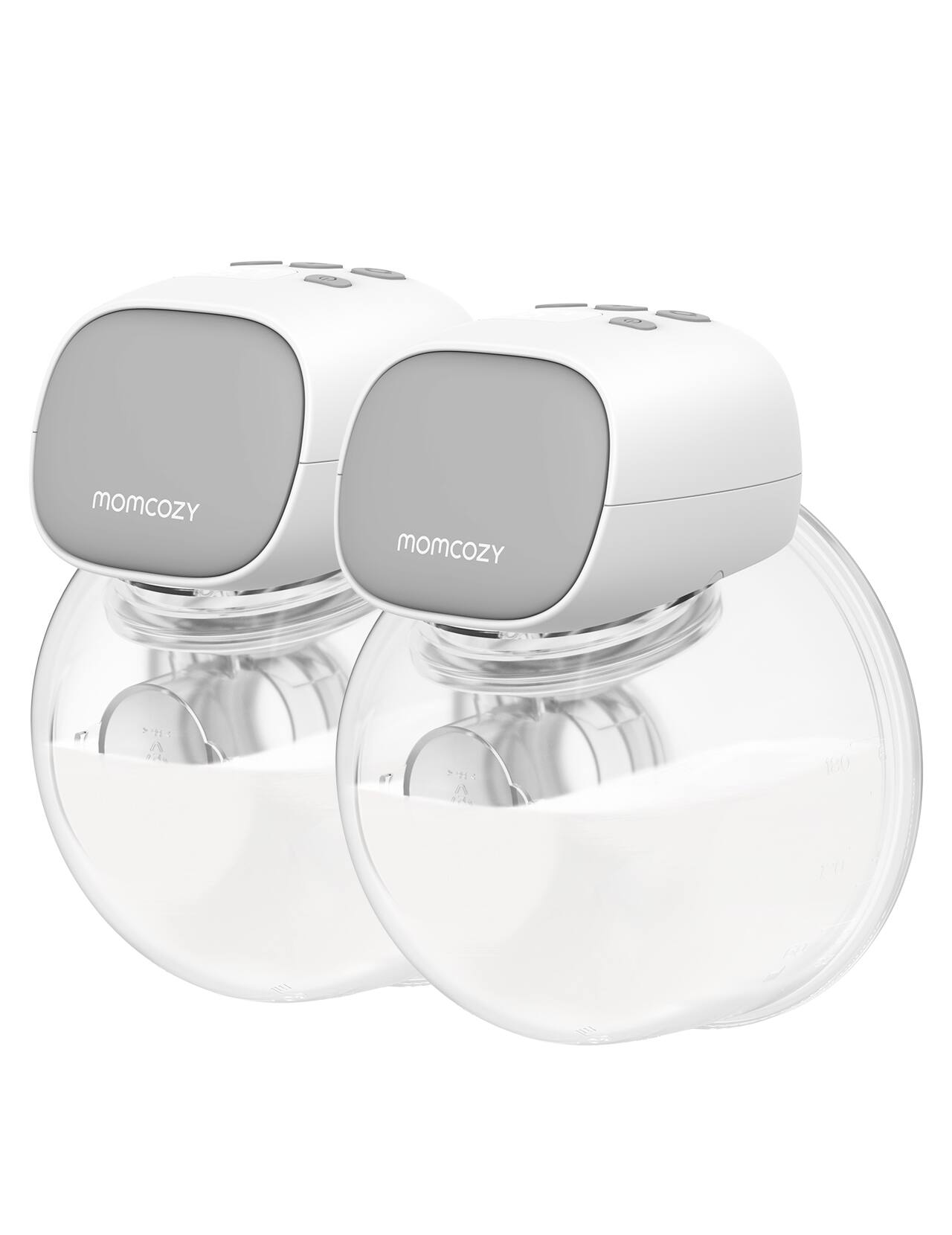Left. Momcozy - Double S9 Pro Wearable Electric Breast Pump - White.