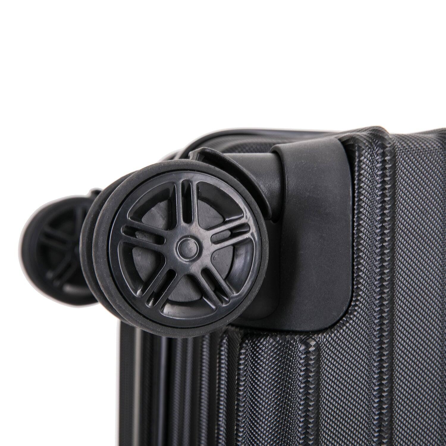 Alt View 4. DUKAP - Tour Lightweight Luggage Medium 24" - BLACK.