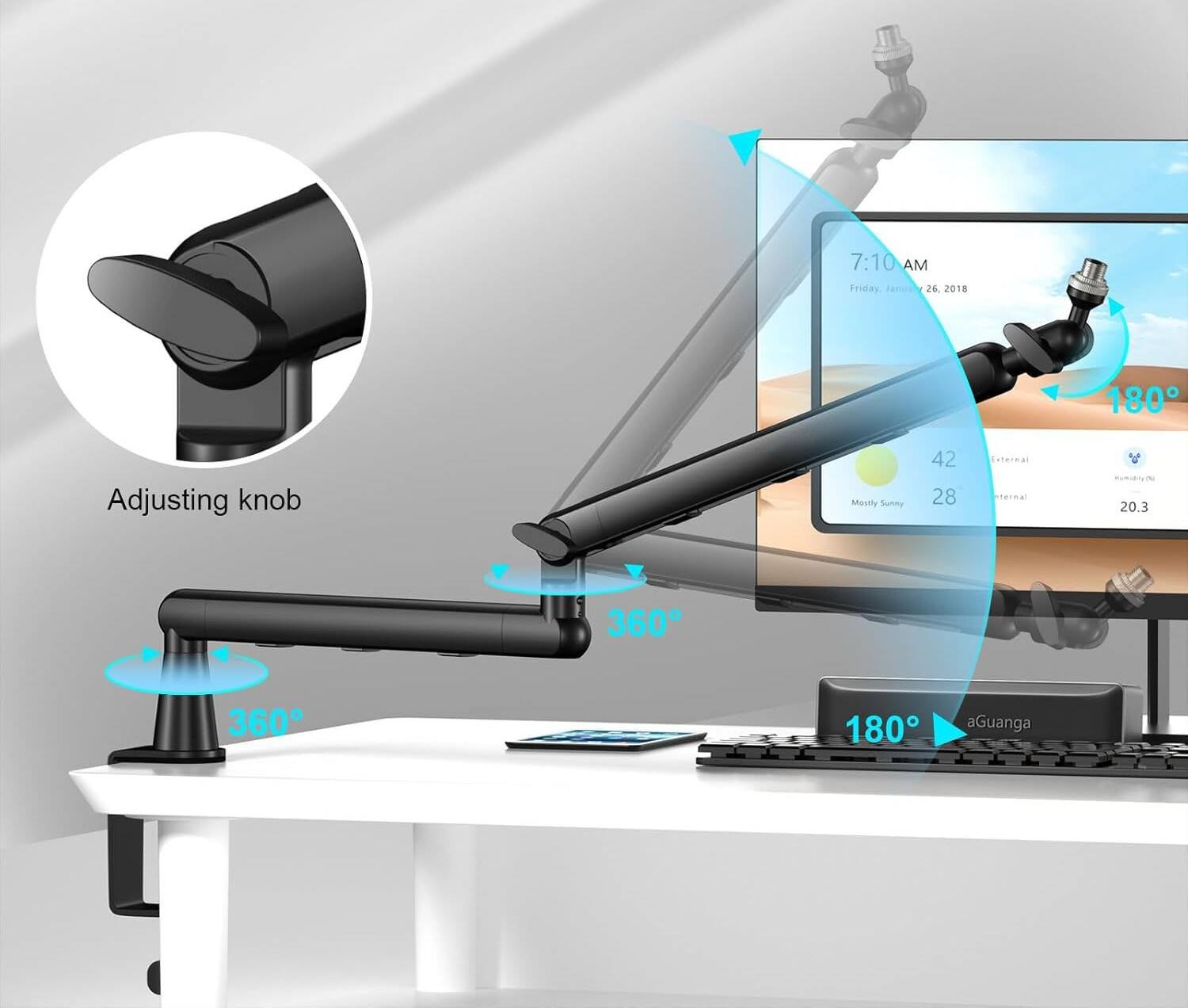 7:10 AM  
Friday, January 26, 2018  

Adjusting knob  
Misty Sunny  
42  
28  
External sternal  
20.3  
360  
360  
180  
aGuanga