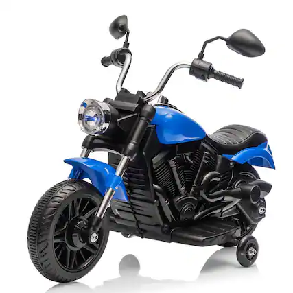 Front. GARVEE - Kids Motorcycle, 12V Battery Powered Electric Motorcycle, 3-Wheel Ride On Motorcycle w/Training Wheels.