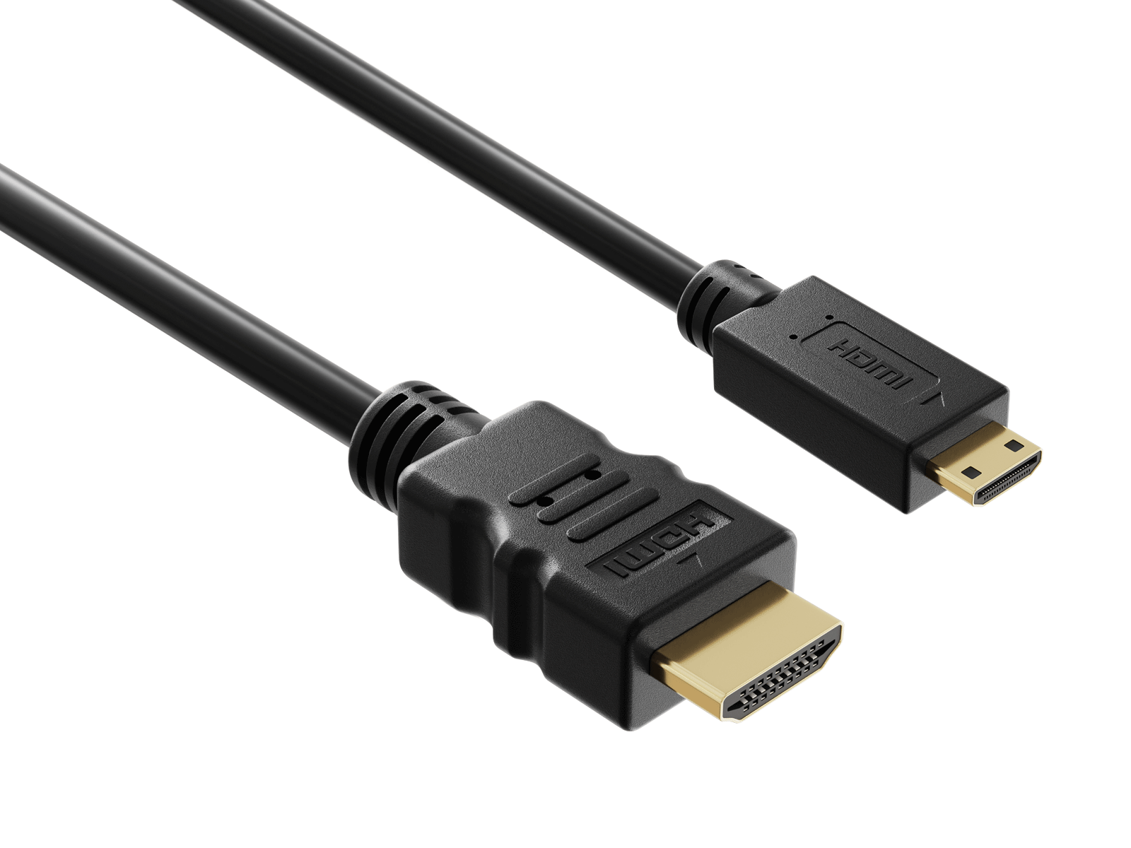Cable Leader - High-Speed HDMI to Mini HDMI Cable with Ethernet, 4K@30Hz HDMI 1.4 for DSLR Camera, Camcorder, Tablet - Black