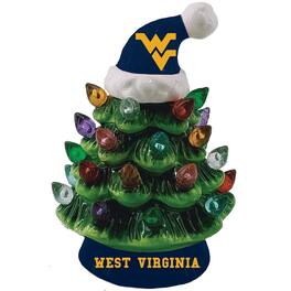 Evergreen Enterprises - West Virginia Mountaineers 8" Light Up Ceramic LED Christmas Tree - Multicolor