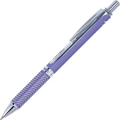 Alt View 1. Pentel -  EnerGel Alloy RollerBall Retractable Gel Pen, Medium Point  - Purple Ink.