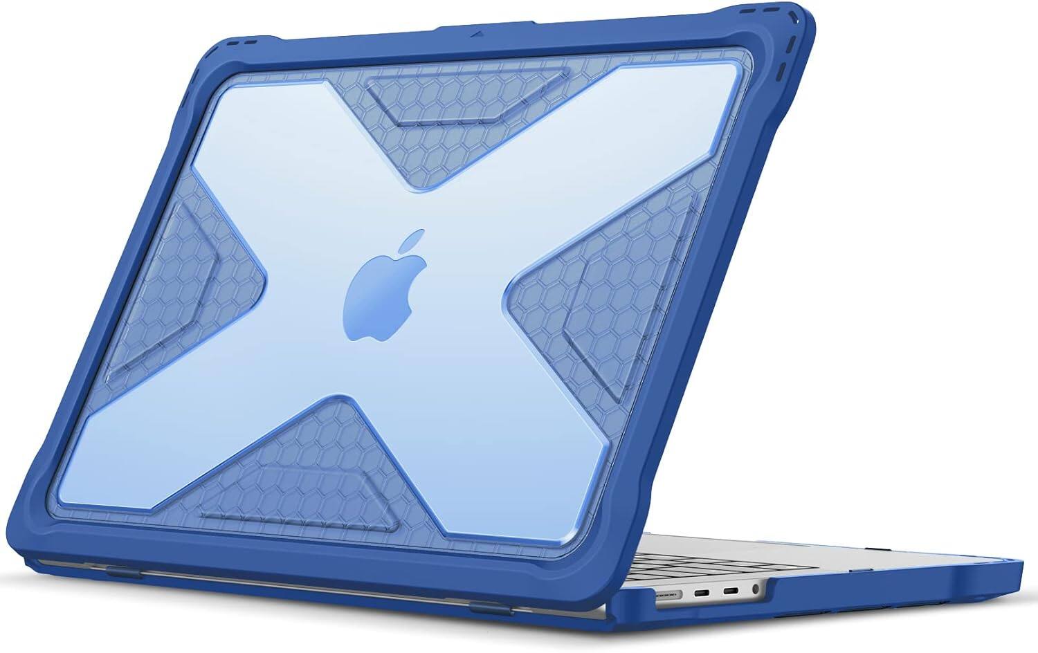 Fintie - Rugged Case for MacBook Pro 14 Inch (2021-2026 Release) with M5 M4 M3 M2 M1 Chip, TPU Bumper, Hard Shell Cover - Blue