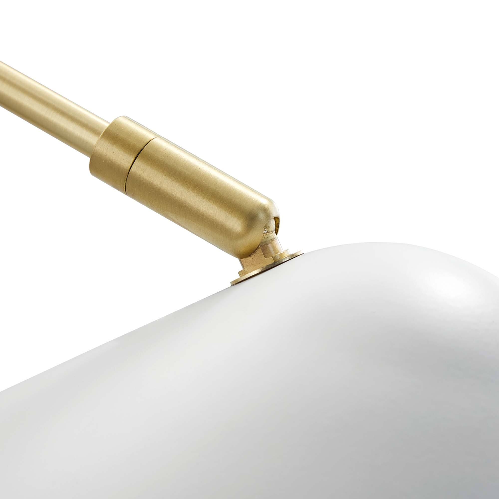 Alt View 5. Modway - Journey 7" Swing Arm Wall Sconce by Modway - White.