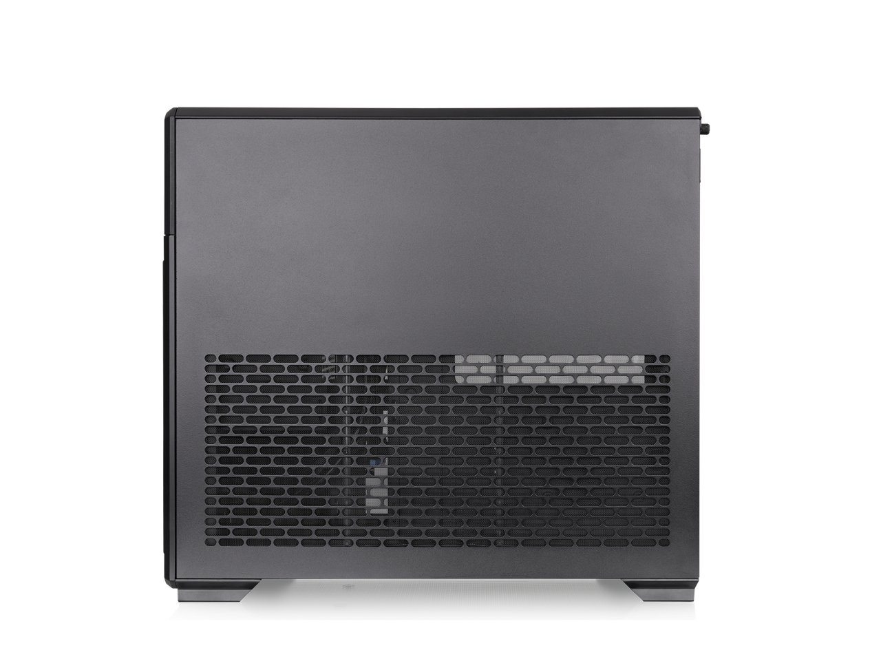 Alt View 5. Thermaltake - Thermaltake TR300 WS; 6.0" LCD; Wood Trim; Mid Tower; 1x120mm Fan; ATX/mATX/mITX; 360mm Rad; 410mm GPU; Black - Black.