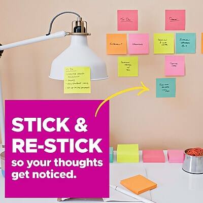 STICK & RE-STICK  
so your thoughts get noticed.