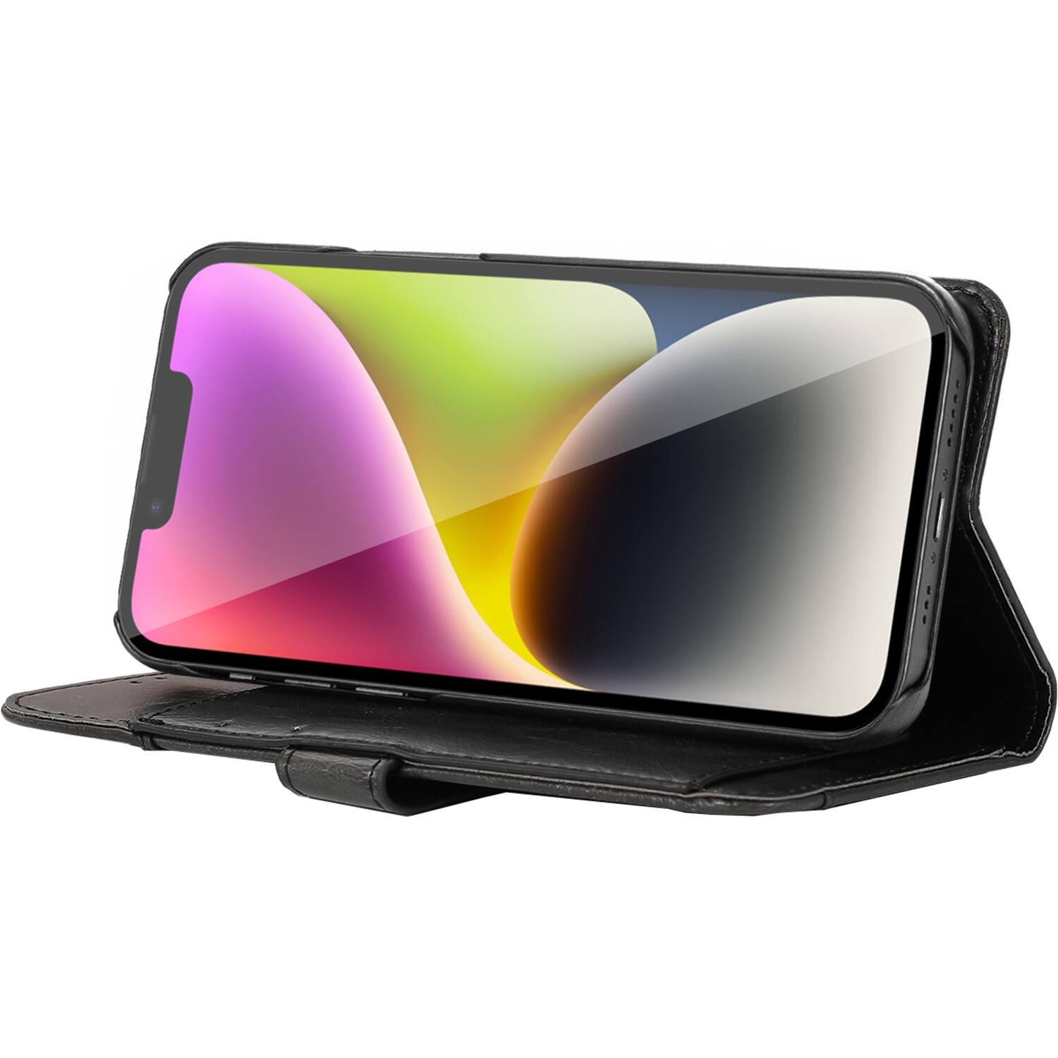 Alt View 15. SaharaCase - Folio Wallet Case for Apple iPhone 14 Plus - Black.