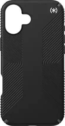 Front. Speck - Speck Presidio2 Grip with MagSafe Black Case for iPhone Plus 2024 - Black.