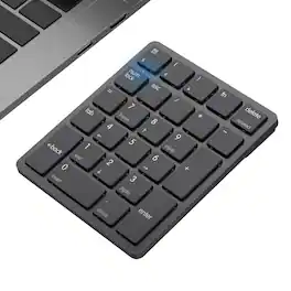 Cozy Serene - Number Pad Wireless Numeric Keypad Numpad 26 Keys Portable Mini Financial Accounting Rechargeable For Windows Laptop - Default