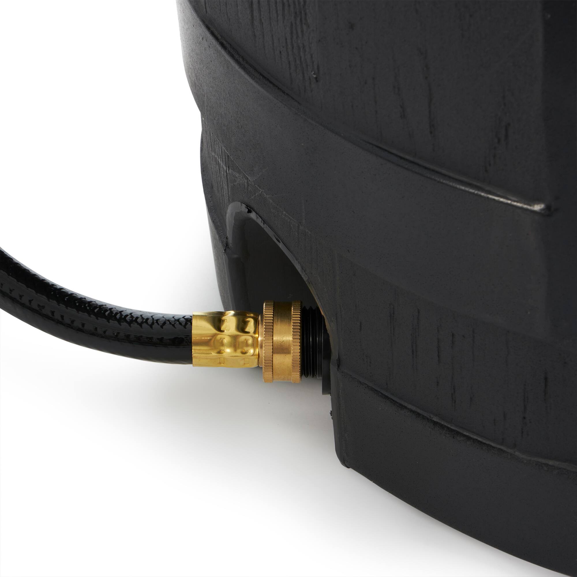 Alt View 7. FCMP Outdoor - FCMP Outdoor RC45 45 Gallon Outdoor Rain Water Catcher Barrel Container, Black - Black.