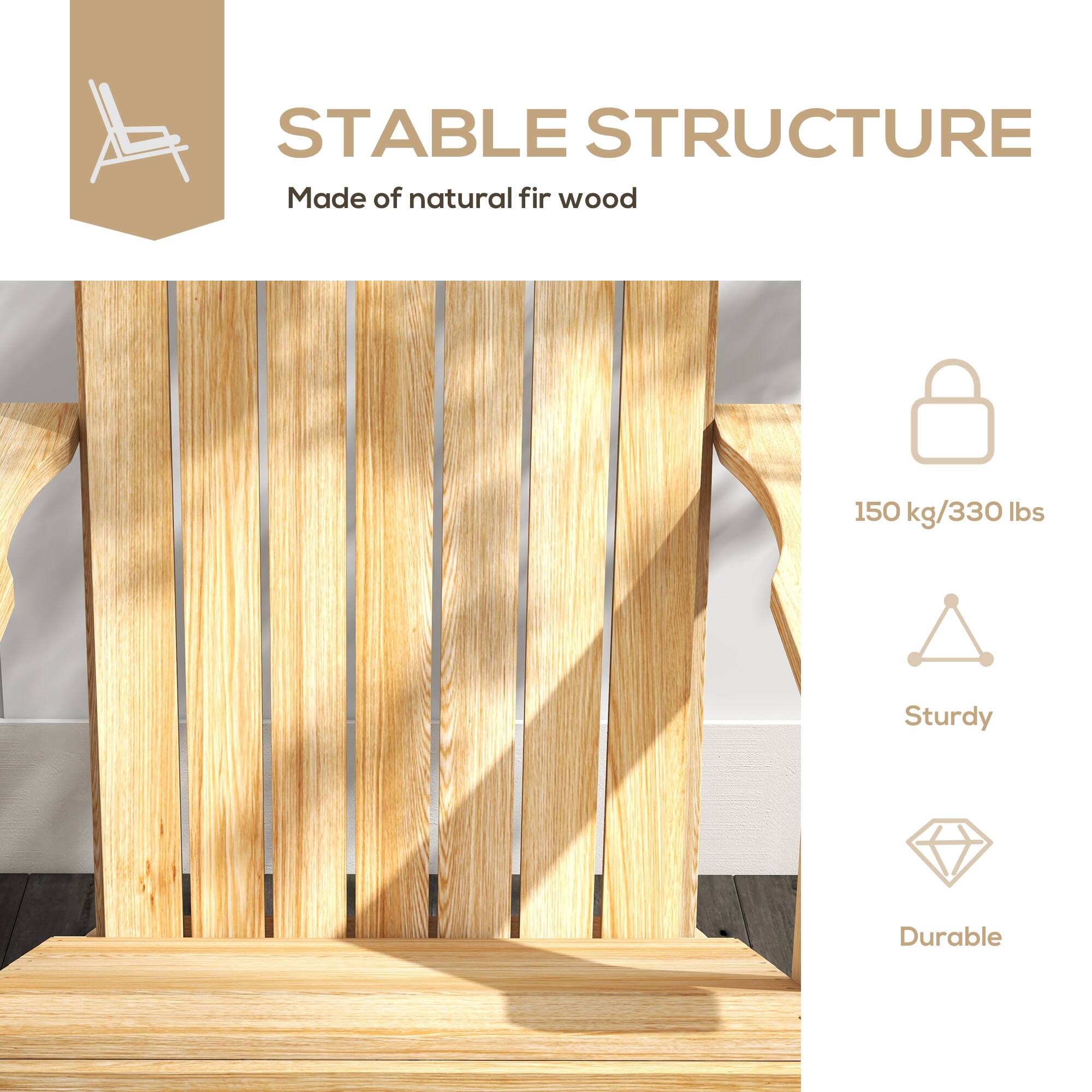 STABLE STRUCTURE
Made of natural fir wood
150 kg/330 lbs
Sturdy
Durable