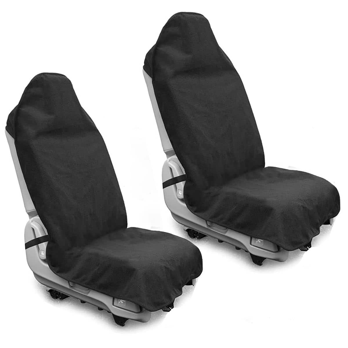 COTTAGE - Waterproof Sweating Car Seat Cover For Gym Workout Running Swimming Beach And Hiking Universal Fit Non slip - Orange Front Pair