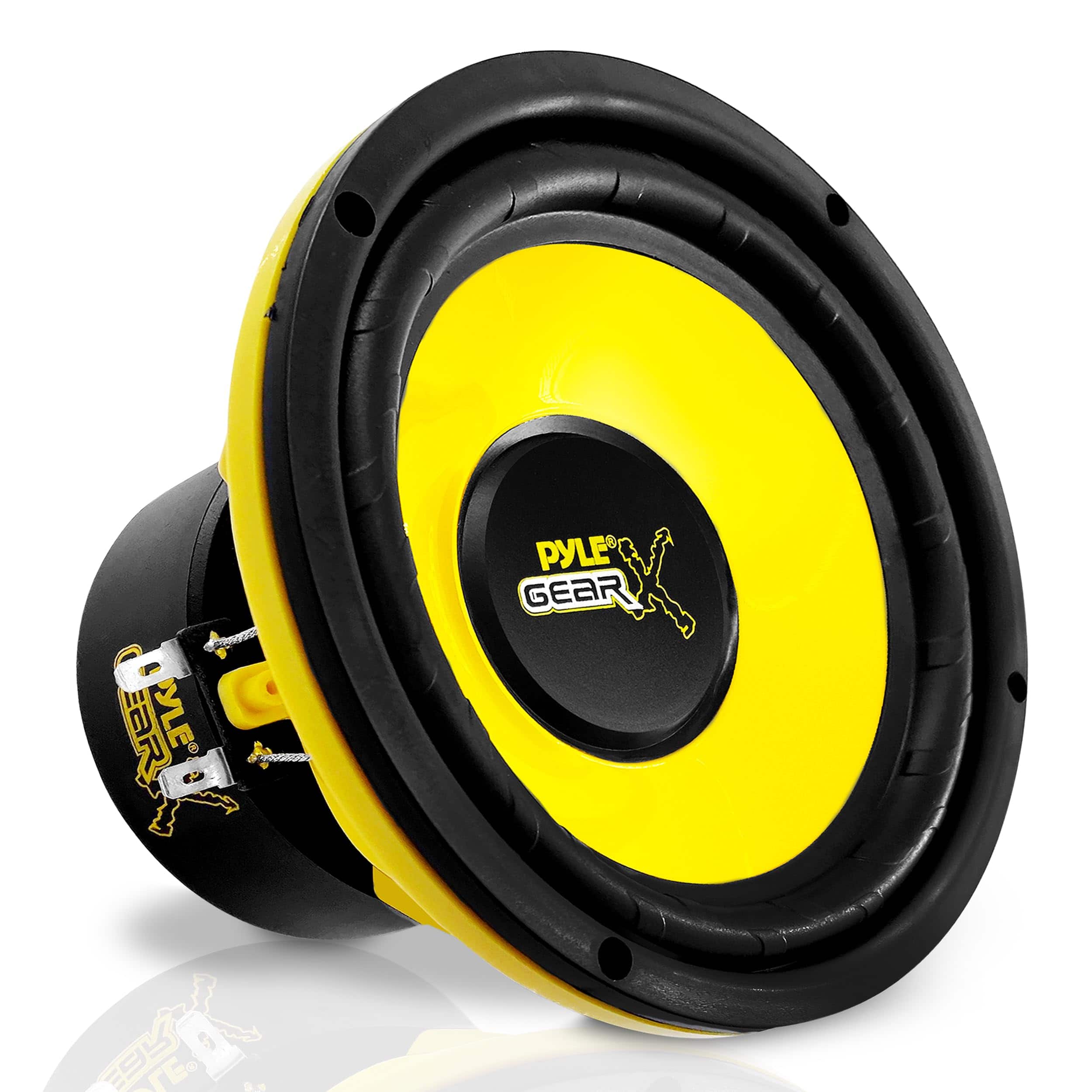Pyle - 6.5 Inch Mid Bass Woofer Sound Speaker - Yellow