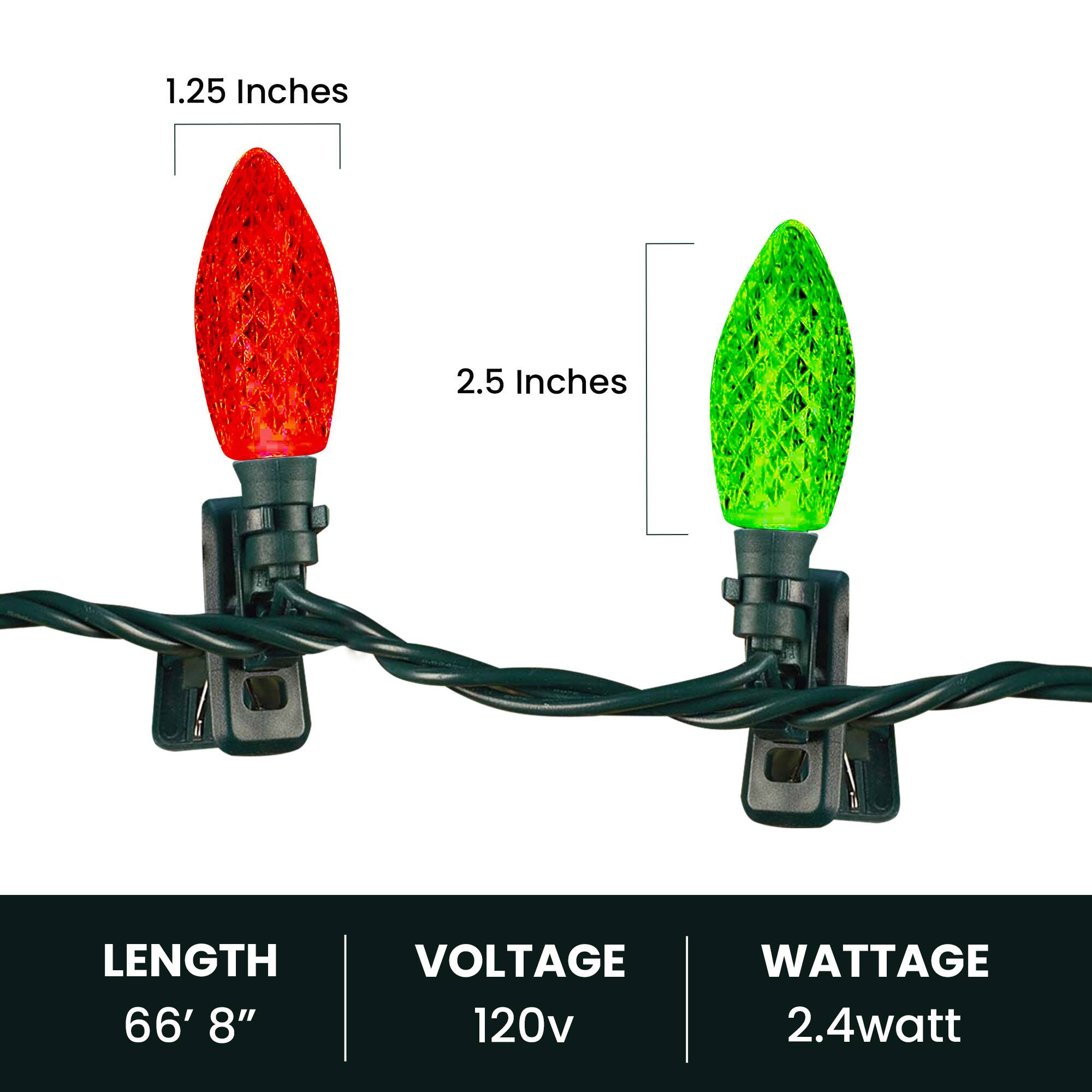 1.25 Inches  
2.5 Inches  

LENGTH  
66' 8"  

VOLTAGE  
120v  

WATTAGE  
2.4watt