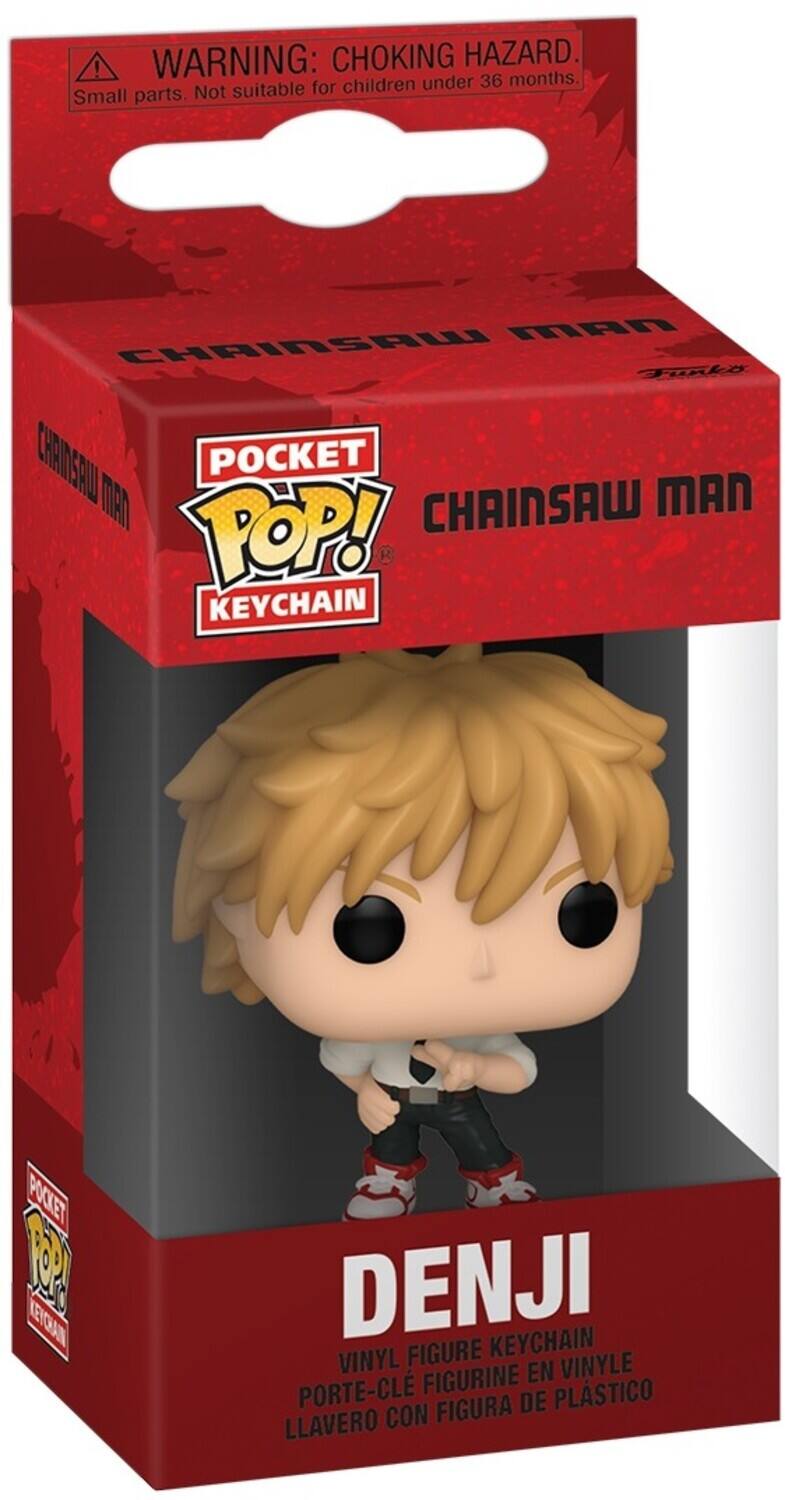 **WARNING: CHOKING HAZARD.**  
Small parts. Not suitable for children under 36 months.

**POCKET POP! KEYCHAIN**  
**CHAINSaw MAN**

**DENJI**  
VINYL FIGURE KEYCHAIN  
PORTE-CLÉ FIGURINE EN VINYLE  
LLAVERO CON FIGURA DE PLÁSTICO
