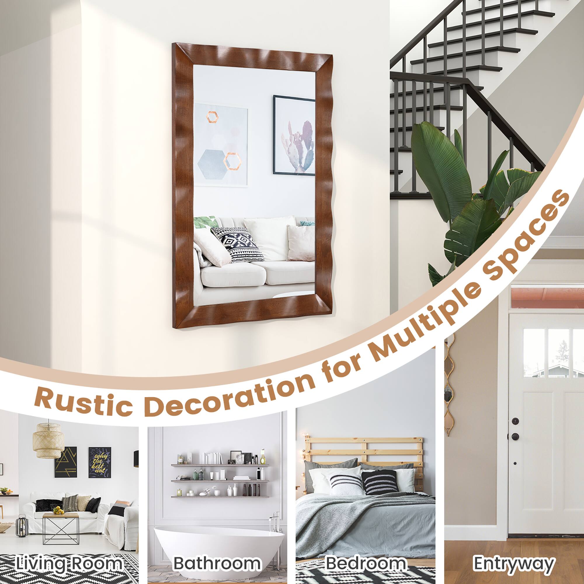 Rustic Decoration for Multiple Spaces

Living Room  
Bathroom  
Bedroom  
Entryway