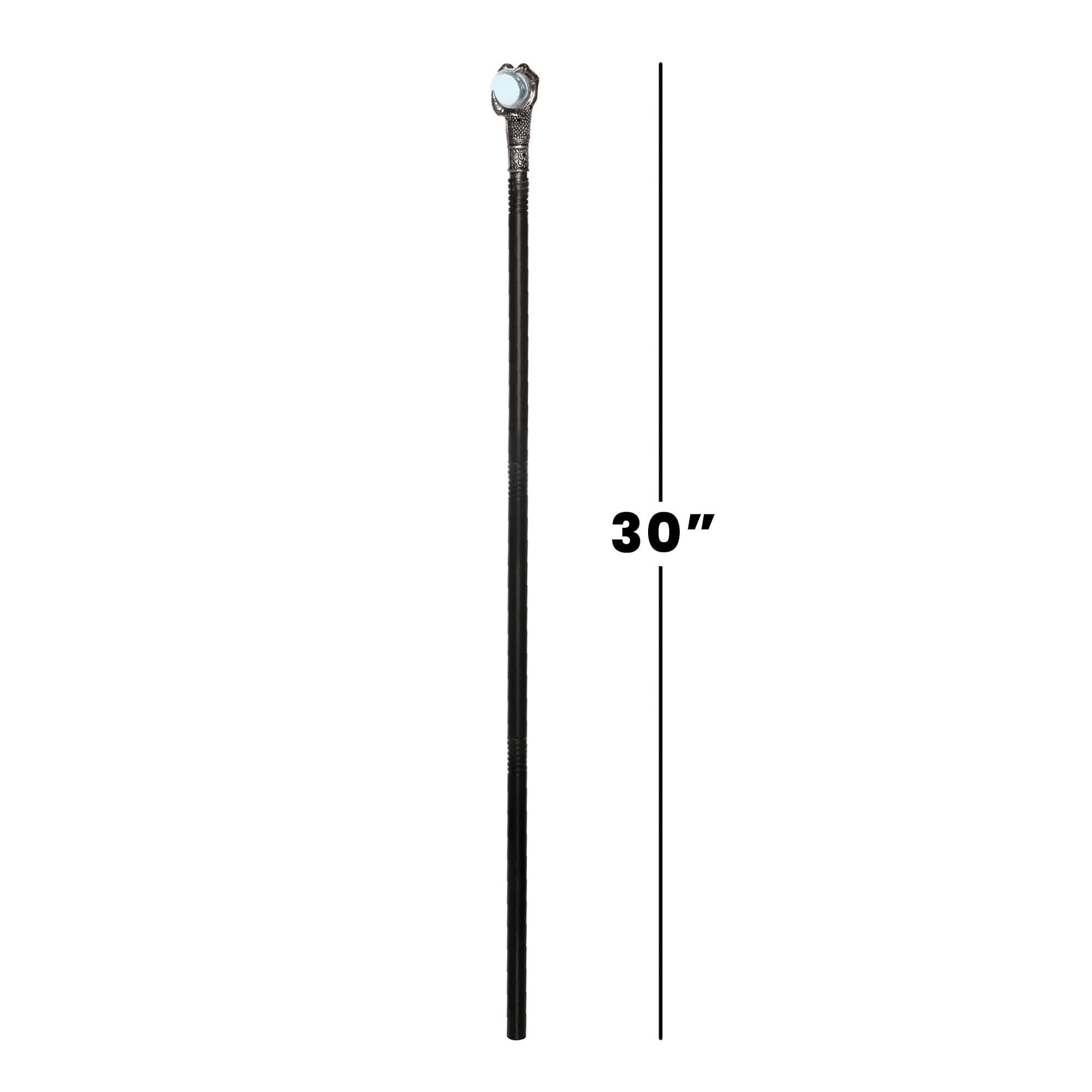 Alt View 2. Underwraps - Dragon Crystal Ball Claw Plastic Cane Adult Costume Accessory - Black.