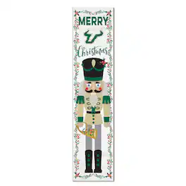 Jardine - South Florida Bulls 11" x 46" Nutcracker Holiday Leaner Sign - White