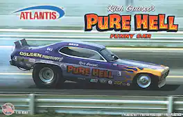 PopMarket - Rich Guasco's Pure Hell Racing Funny Car 1:16 Scale Model Kit - COLLECTIBLES - Multicolor