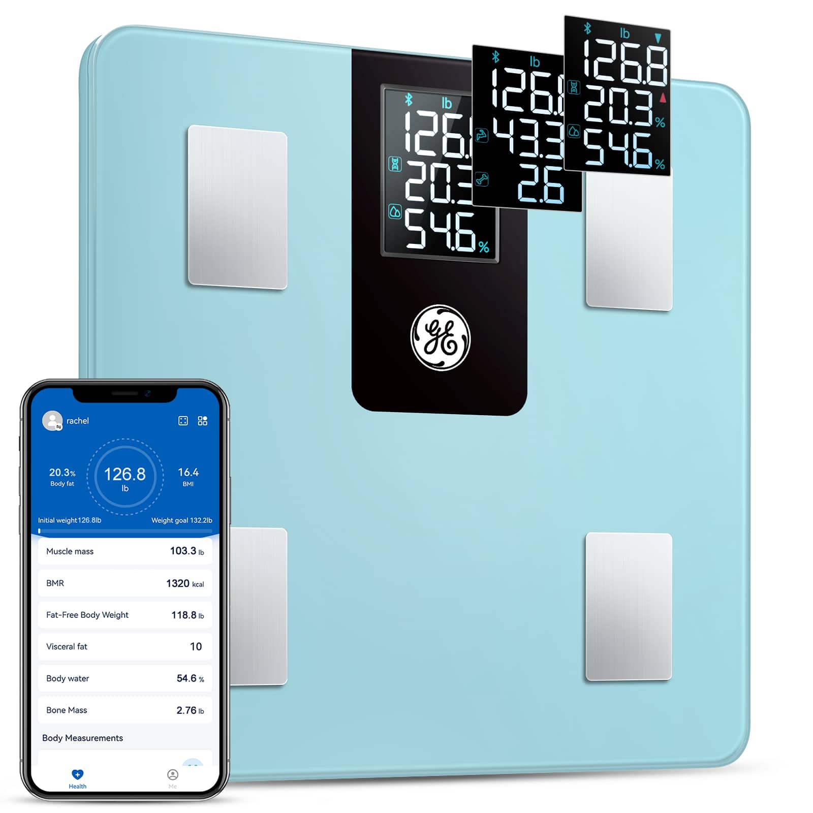 GE - Weight Scale Body Fat - Blue