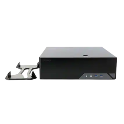 Front. Antec - VSK2000-U3_US Black Micro ATX Computer Case,92 mm Temperature Controlled Fan Included - Black.