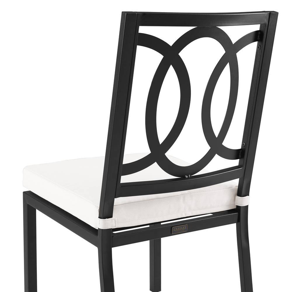 Angle. Crosley Furniture - Chambers 2Pc Outdoor Dining Chair Set - 2 Chairs - Creme.