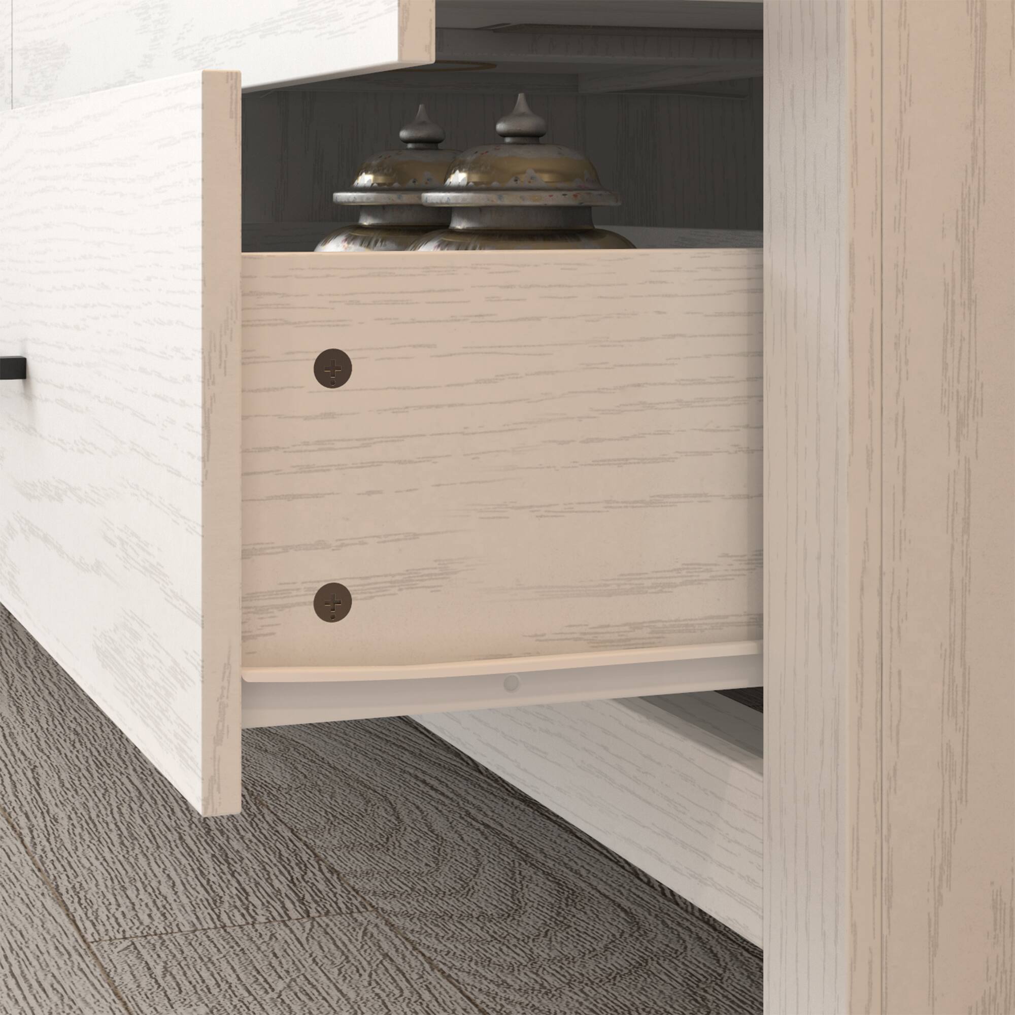 Alt View 5. FUFU & GAGA - FUFU&GAGA 6 - Drawer Horizontal Dresser with Anti - Tip Feature – Modern Wood Organizer for Bedroom - White.