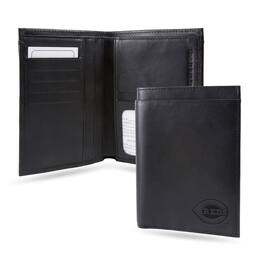 Rico Industries - Cincinnati Reds MLB Baseball Black Leather Traveling Bilfold Wallet w/ RFID Blocking- 14 total slots/pockets - Multi