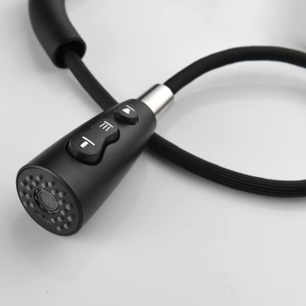 Angle. MOOSOO - Kitchen Faucets with Pull Down Sprayer Kitchen Sink Faucet with Pull Out Sprayer Single Hole Deck Mount Single Handle - Black.