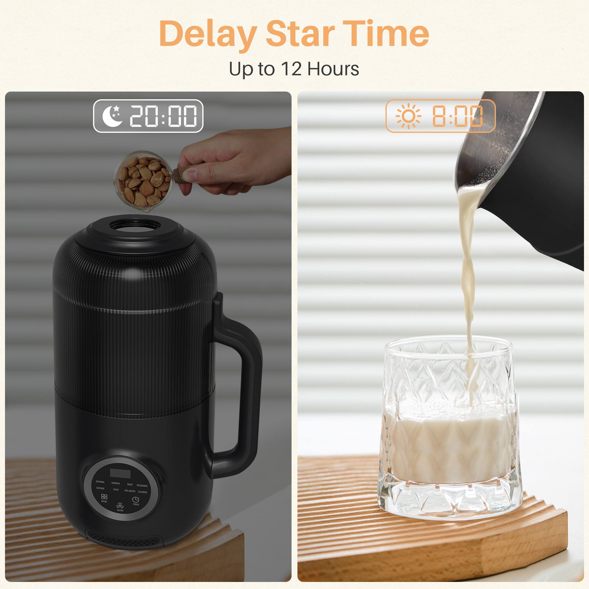 Delay Star Time
Up to 12 Hours
20:00
8:00