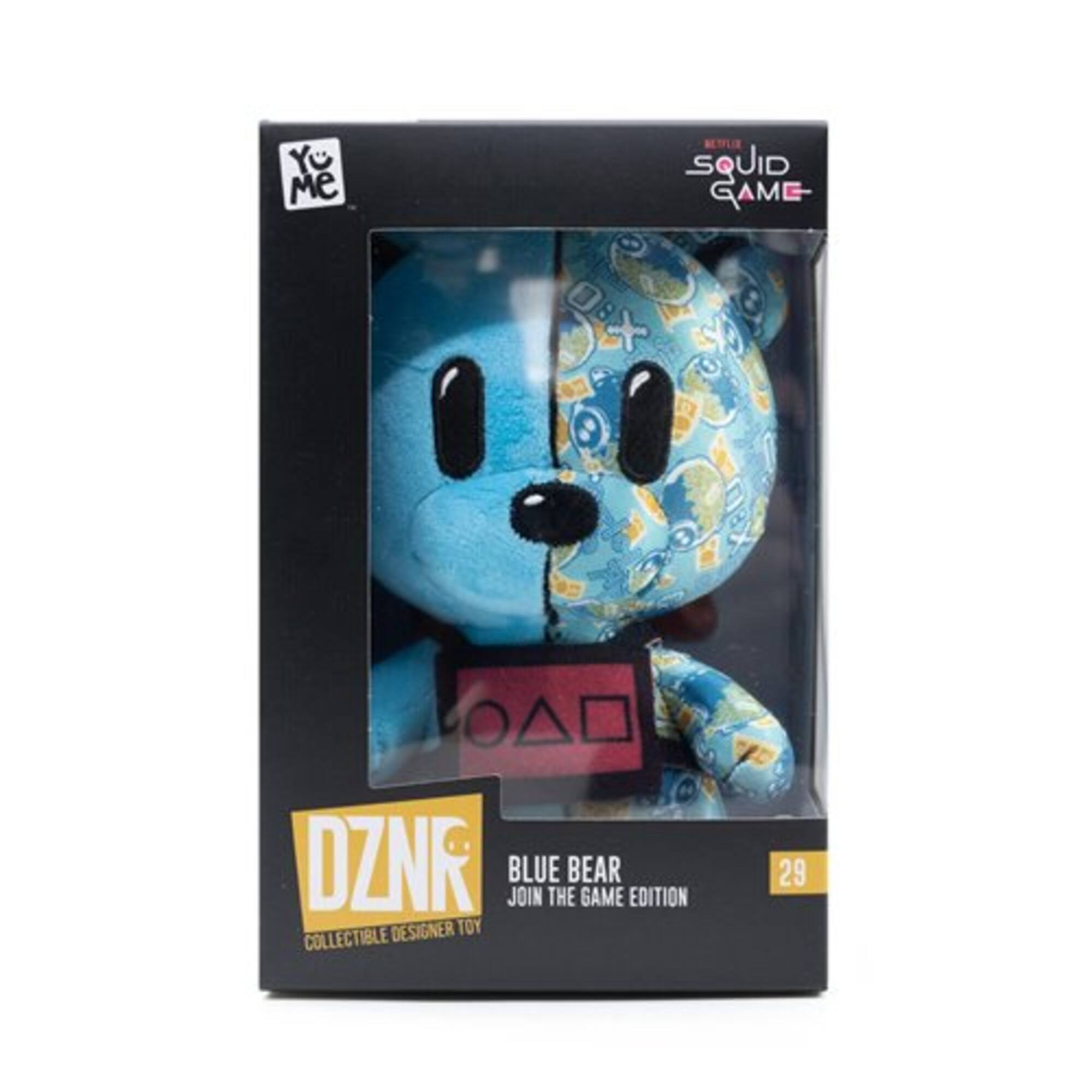 YU Me  
SQUID GAME  
DZNR BLUE JOIN THE BEAR GAME EDITION DESIGNER TOY COLLECTIBLE  
29