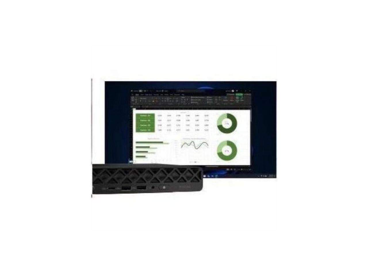 Alt View 4. HP - HP ProDesk 4 G1i - Intel Ultra 5 235T - 32GB - 512GB NVMe SSD - Mini PC - Black - Q870 - Win 11 Pro - DDR5 - Wi-Fi 6E - Jack Black.