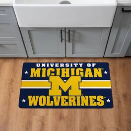Evergreen Enterprises - Michigan Wolverines 18" x 30" Anti-Fatigue Comfort Indoor Mat - Multicolor