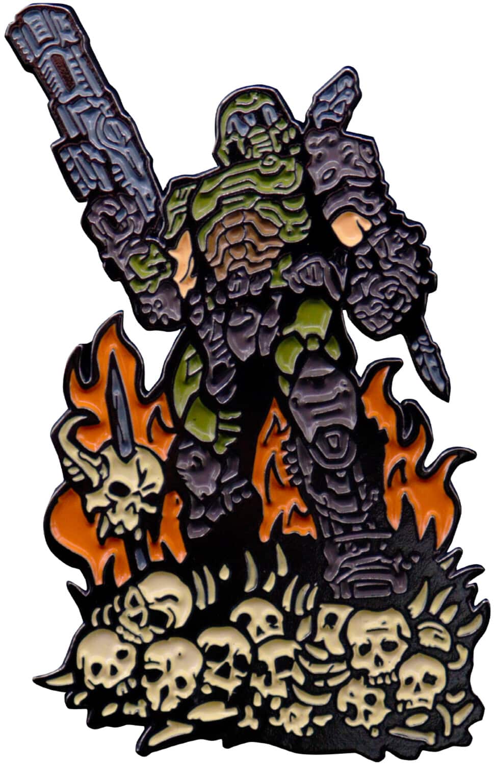 PopMarket - DOOM Eternal - Limited Edition Pin Badge - Doom Slayer - COLLECTIBLES - Multicolor
