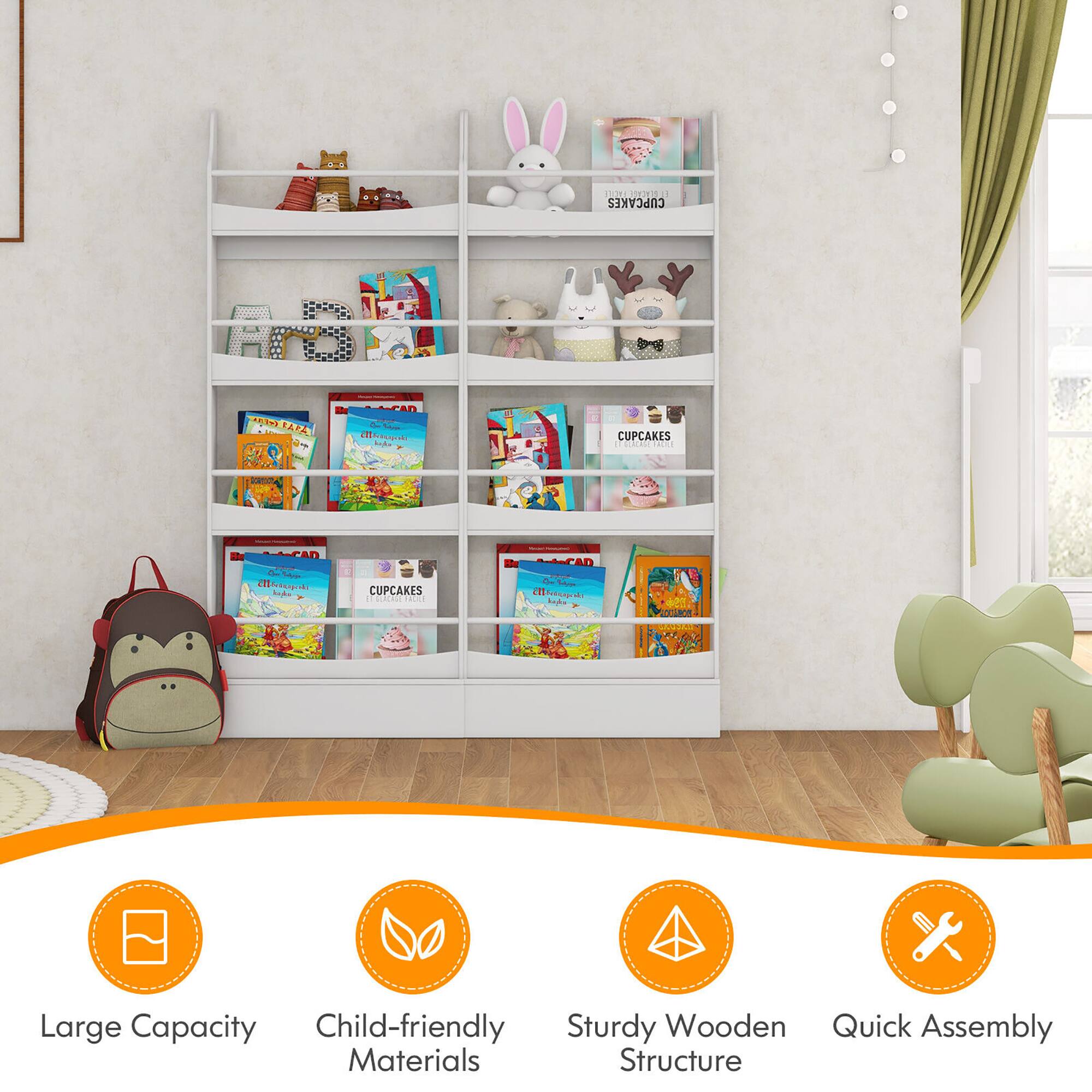Large Capacity, Child-friendly Materials, Sturdy Wooden Structure, Quick Assembly