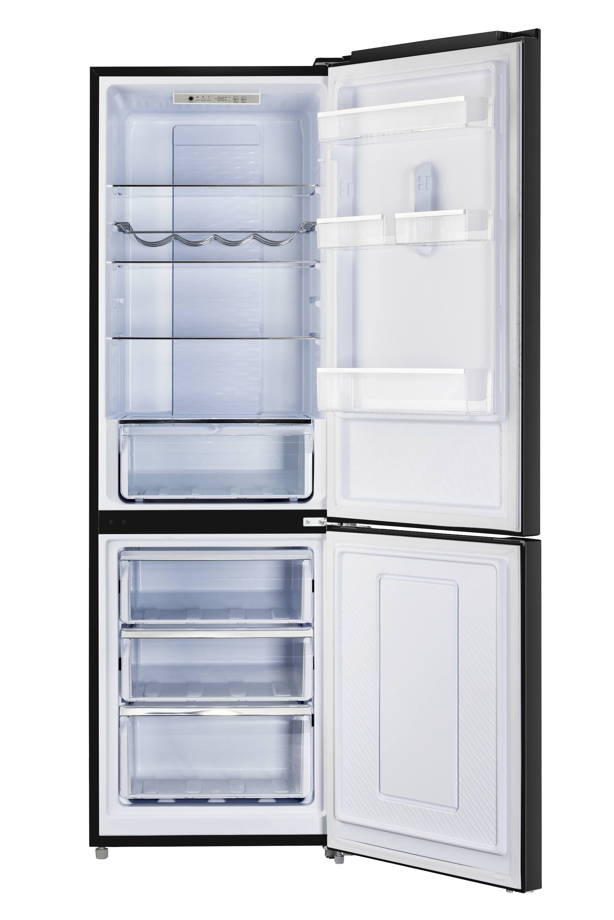 Left. Unique Appliances - 12 cu. ft. Solar Powered DC Refrigerator - Midnight Black.