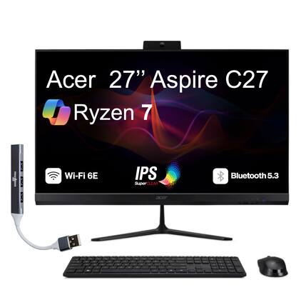Acer 27" Aspire C27 Ryzen 7
Wi-Fi 6E
IPS SuperCLEAR
Bluetooth 5.3