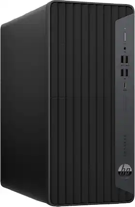 Front. HP - HP ProDesk 600G6 Towers i7-10700 32GB 1TB SSD Windows 11 Pro - Black.