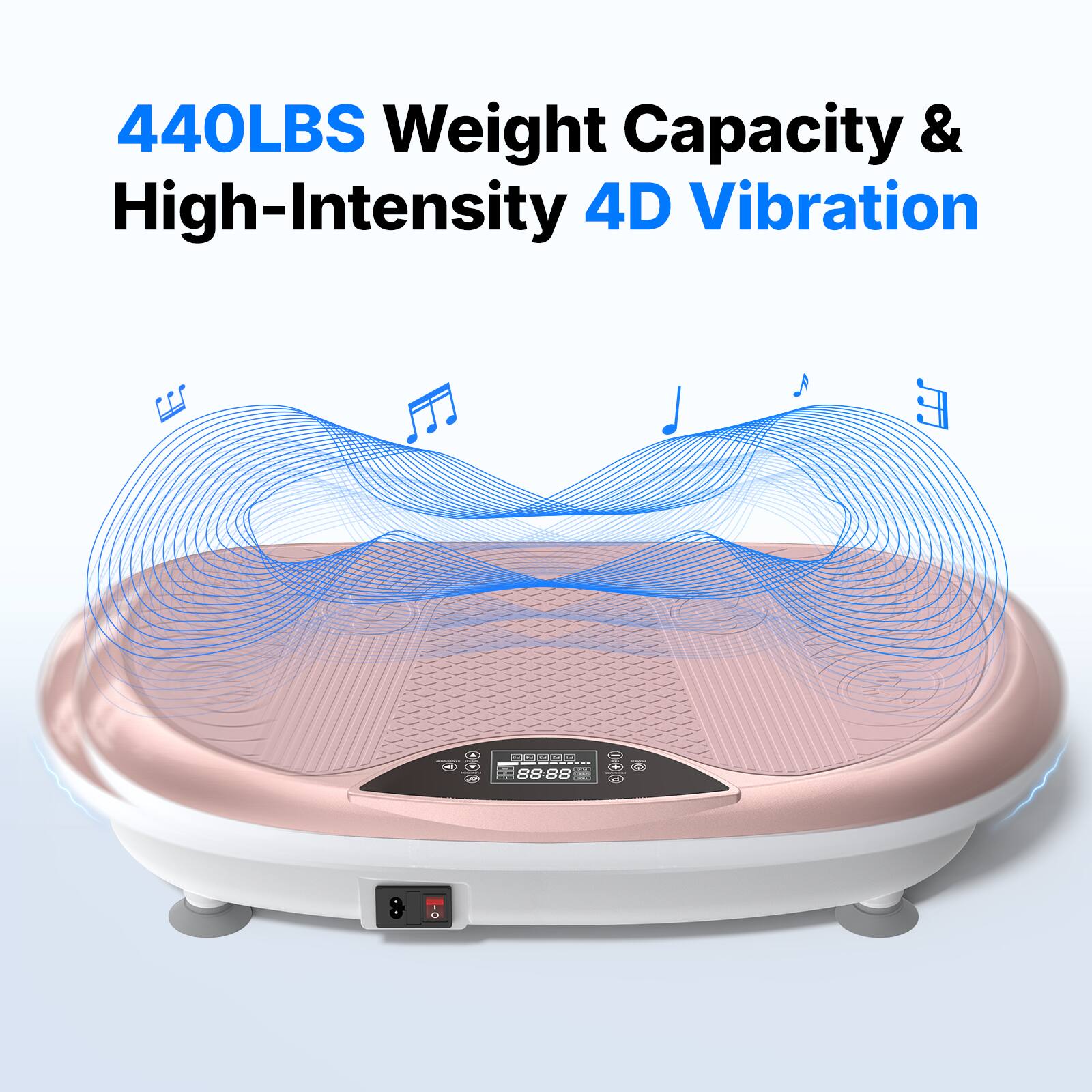 440LBS Weight Capacity & High-Intensity 4D Vibration