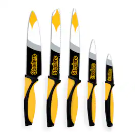 Woodrow - Pittsburgh Steelers 5-Piece Stainless Steel Cutlery Knife Set - Multicolor