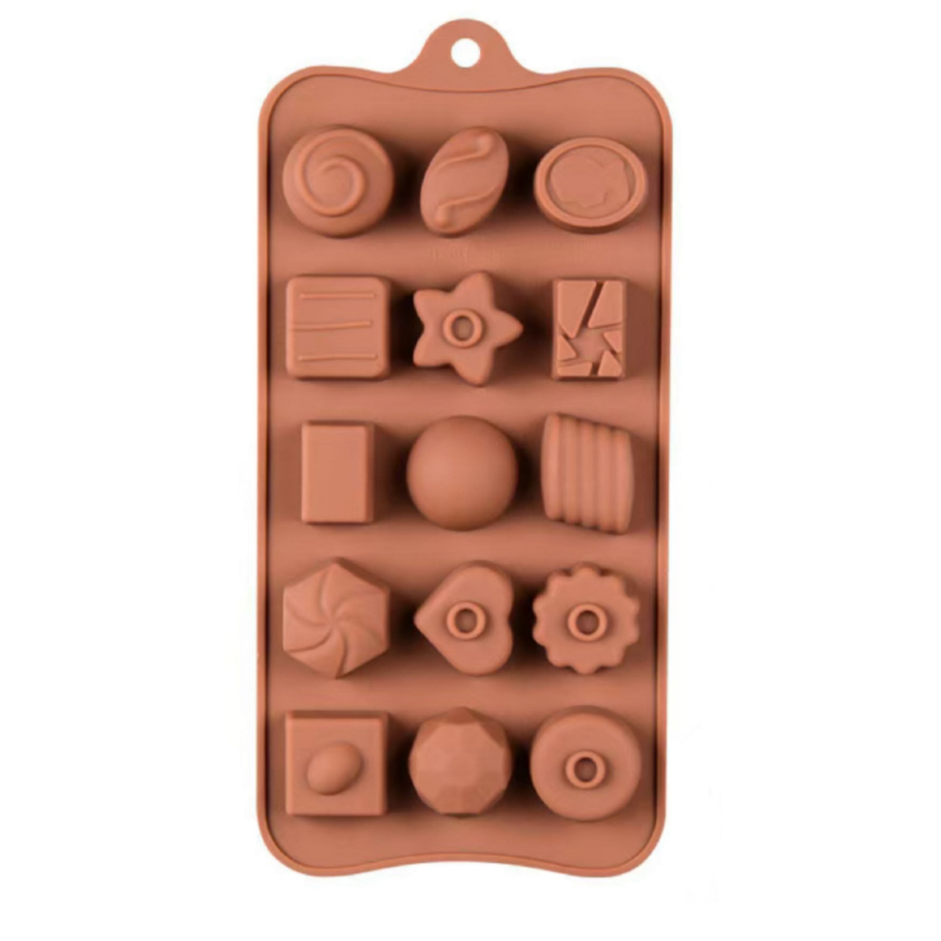 Kitcheniva - Silicone Assorted Chocolate Mold with 15 Unique Shapes, (4.1 x 8.5 Inch) price history on PriceWatchPro