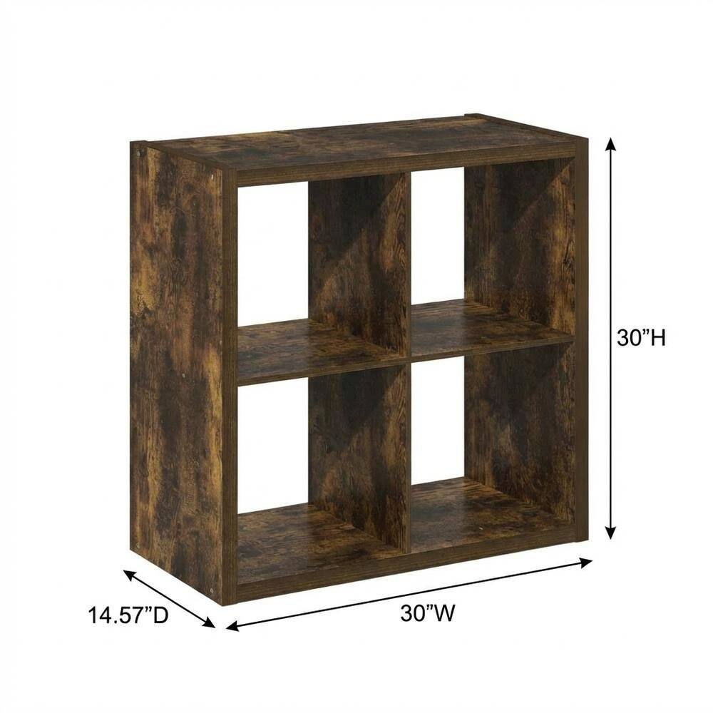 FurniFact - Wooden bookcase with clean design for versatile storage - Amber Pine price history on PriceWatchPro