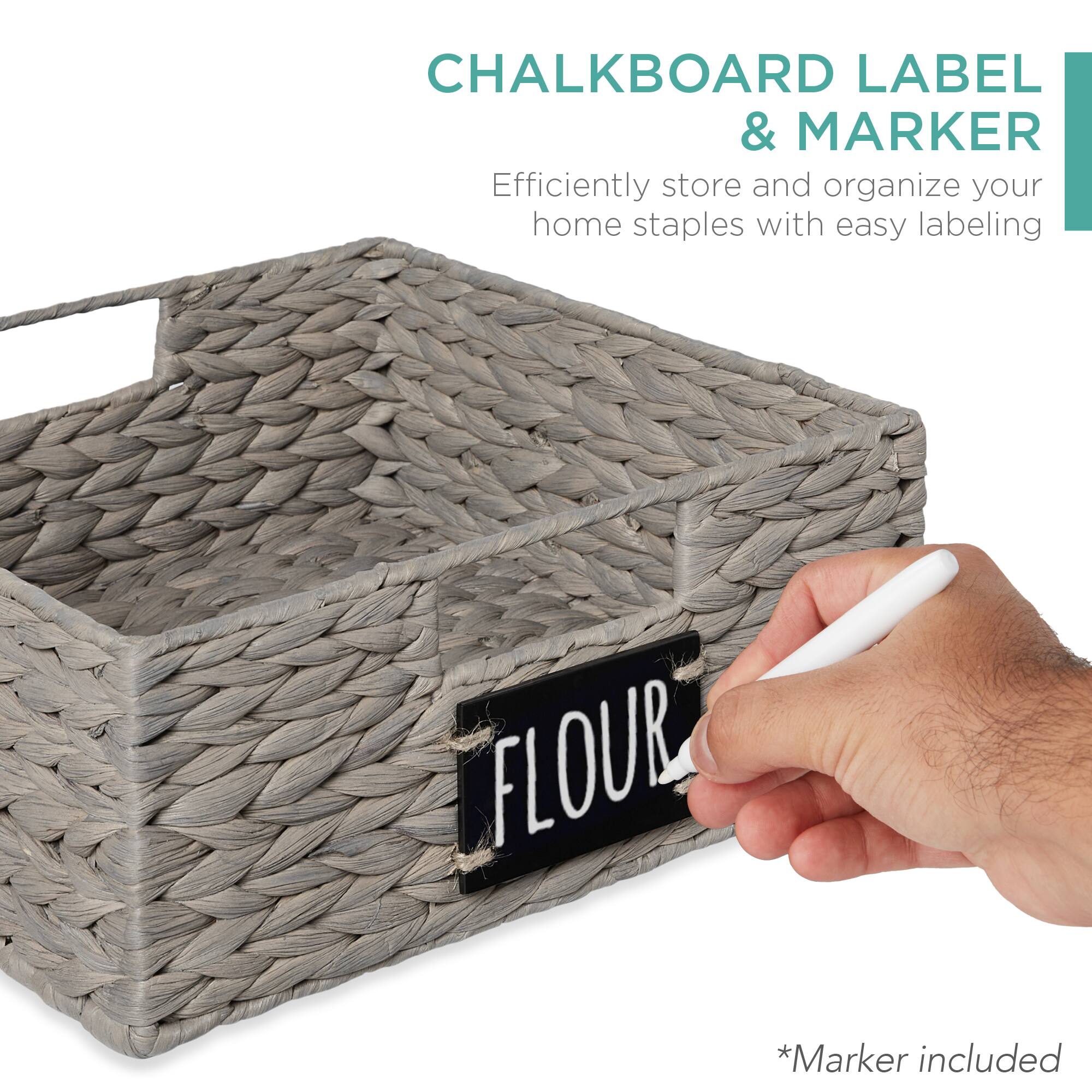 CHALKBOARD LABEL & MARKER

Efficiently store and organize your home staples with easy labeling

*Marker included