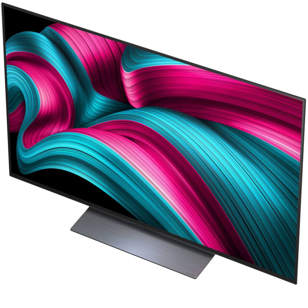 Left. LG - 77" Class OLED evo AI C5 4K Smart TV - Black.