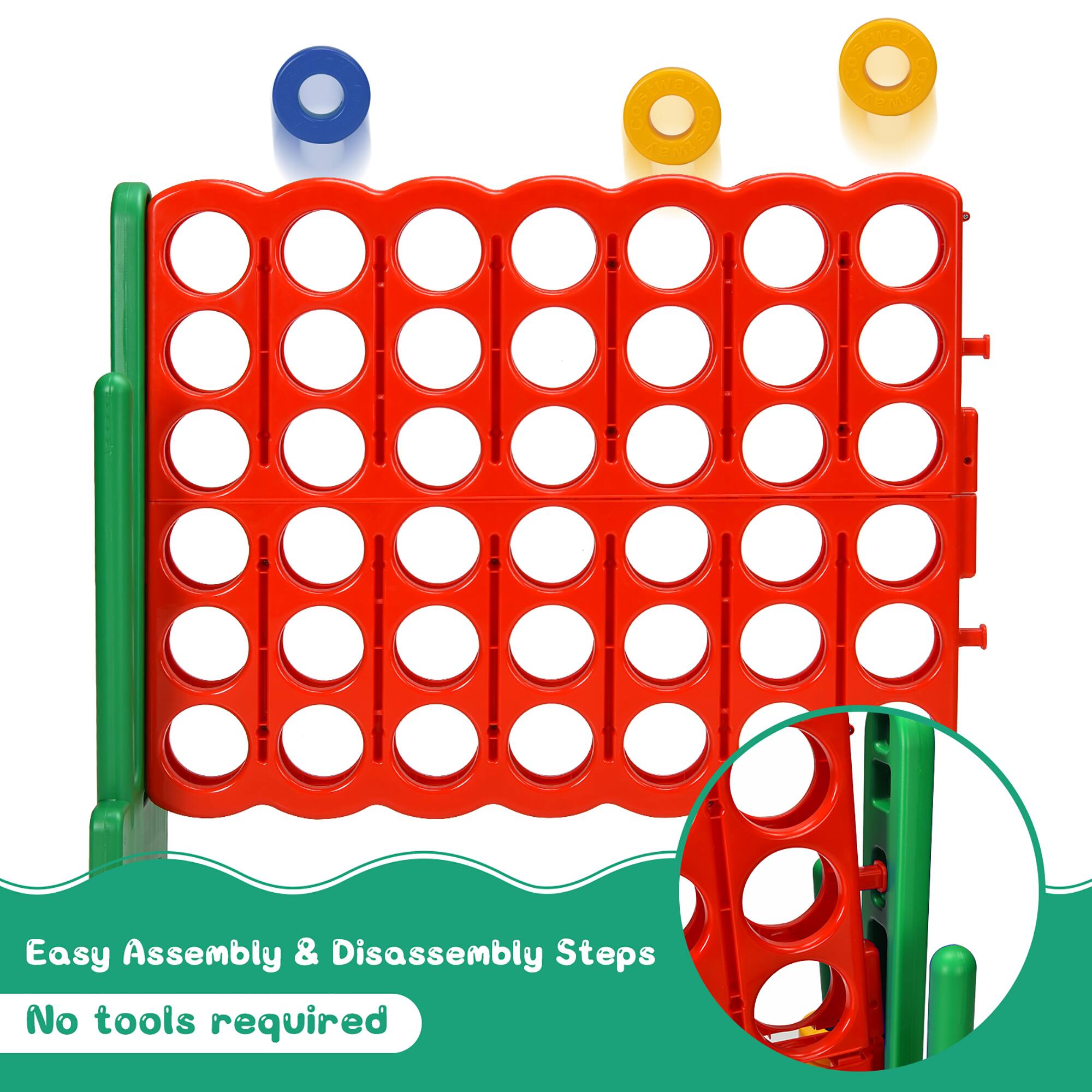 Easy Assembly & Disassembly Steps  
No tools required
