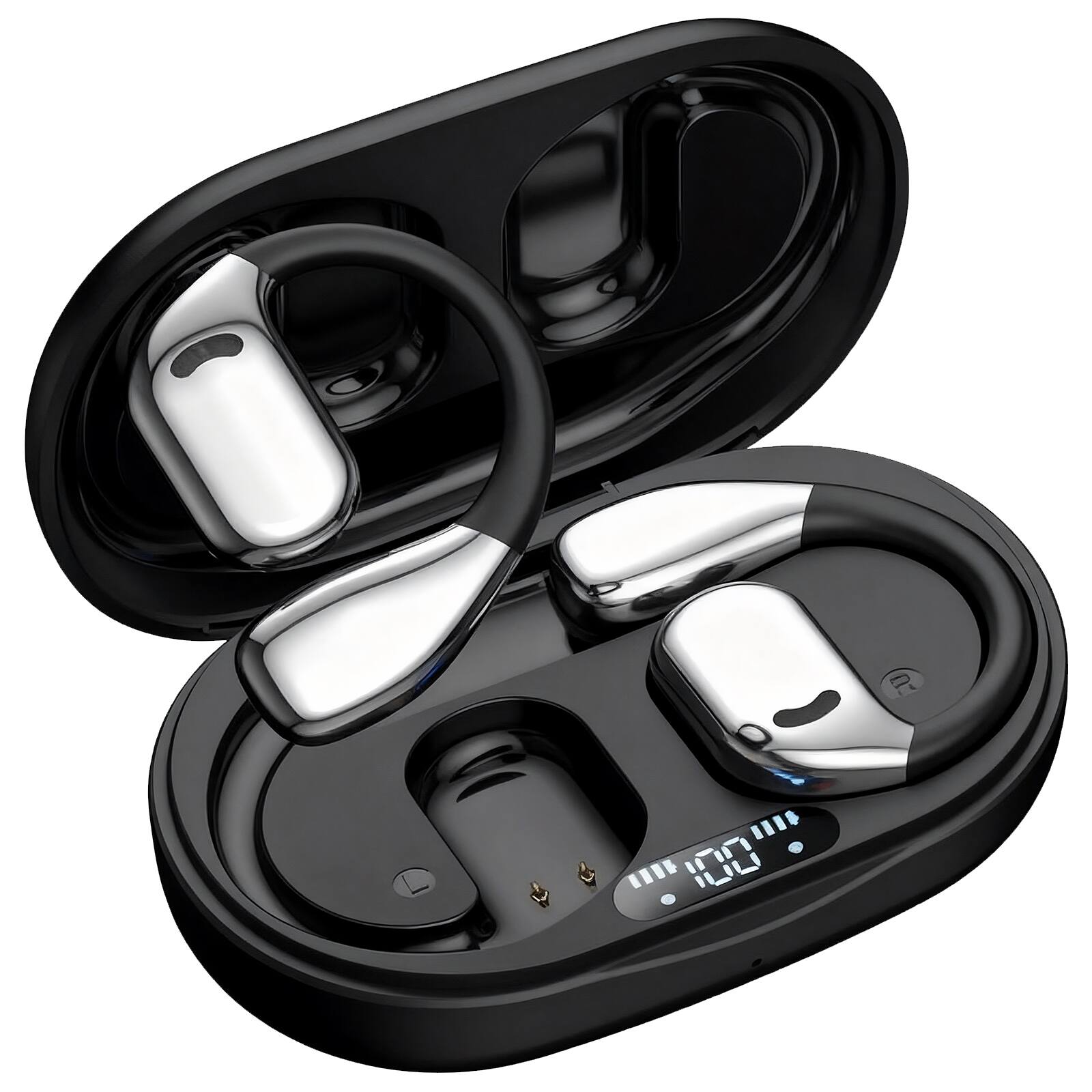 Front. Skanty Furniture - AI Translation Earbuds Real Time,144 Language Translator Earbuds,Bluetooth Translating Headphones for Travel Business.