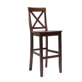 Crosley Furniture - X-Back 2-Piece Bar Stool Set - 2 Stools - Mahogany